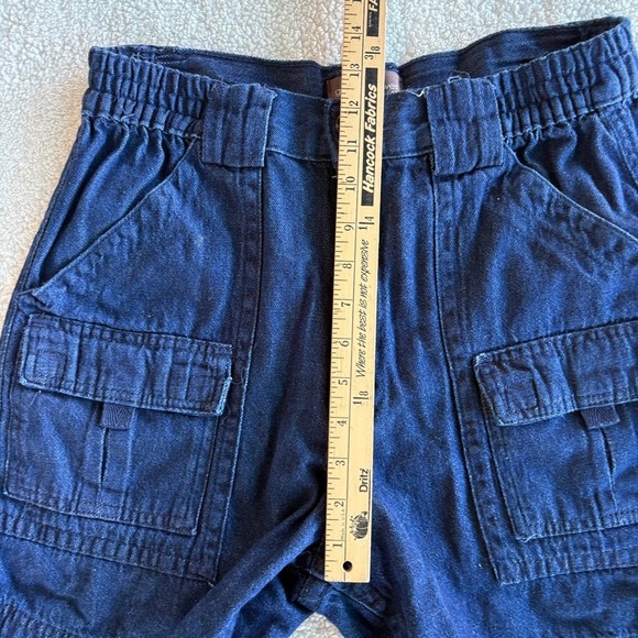 Great Northwest Clothing Company Denim Cargo Shorts Blue Cotton Utility size 32 - Picture 8 of 9